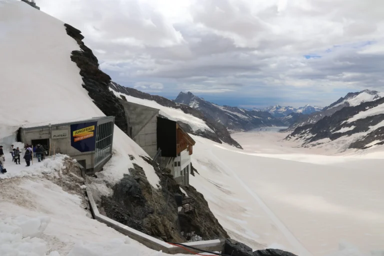 Excursion au Jungfraujoch au départ de Zurich avec chauffeur – la sortie vers le plateau du glacier, avec vue sur le grand glacier d’Aletsch